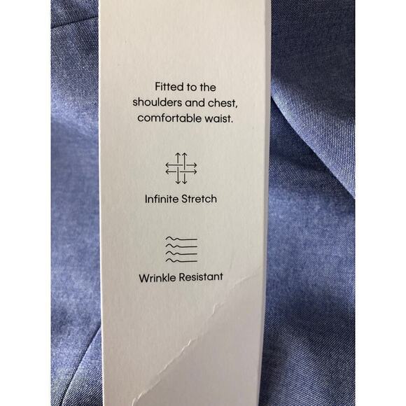 Calvin Klein Blazer Slim Fit Infinite Stretch Wrinkle Resistant Blue NWT 44 R - Picture 9 of 10